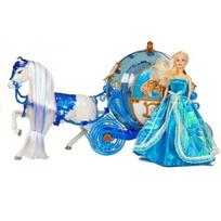 Lean Toys Lėlė su karieta ir arklio komplektu, Mėlyna (Blue)
