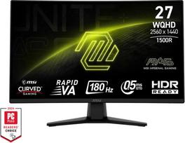 180hz monitorius - MSI MAG 274CQF Curved - 1 nuotrauka
