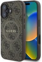 iphone 166 - Guess "PU Leather 4G Colored Ring MagSafe Case iPhone 16" Brown - 1 nuotrauka