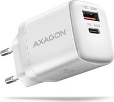 AXAGON Wall Charger 2x port (USB-A USB-C), 30W | ACU-PQ30W