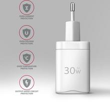 30w pakrovejas - AXAGON Wall Charger 2x port (USB-A USB-C), 30W | ACU-PQ30W - 5 nuotrauka