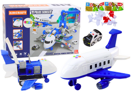 LEAN Toys Interaktyvus lėktuvas ir policijos stotis 2in1
