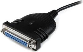 usb spausdintuvas laidas - StarTech USB to DB25 Parallel Adapter 1.8m Juodas (Black) - 1 nuotrauka