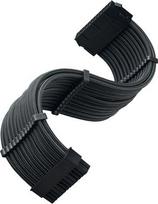 atx 24 pin cables - SilverStone SST-PP07E-MBB ATX 24-Pin Extension Cable 0.3m Juodas (Black) - 1 nuotrauka