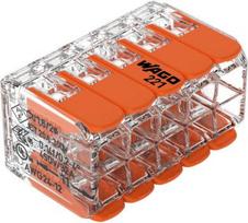 WAGO 221-420 Universali jungtis 10x4mm² 32A 450V (Transparent)