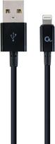 Gembird CC-USB2P-AMLM-2M USB-A į Lightning kabelis 2m Juodas (Black)
