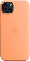 apple 15 with magsafe - Apple "Silicone Case with MagSafe iPhone 15 Plus (MT173ZM/ A)" Orange Sorbet - 2 nuotrauka