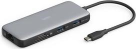 Digitus DA-70914 USB-C jungčių stotelė, 7 prievadų Juoda (Black)