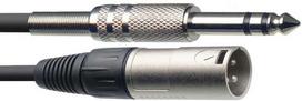 Stagg XLR/m į JACK TRS audio kabelis 3m
