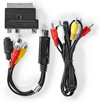 vaizdo keitiklis - Nedis VGRRU101BK USB 2.0 Video Capture Device Juodas (Black) - 1 nuotrauka