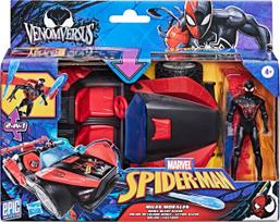 HASBRO Spider-Man greičio lenktynininkas su figūrėle Miles Morales, 10 cm