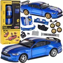 Jokomisiada metalinių automobilių rinkinys TUNING licencijuotas Ford Mustang GT 1:42, mėlyna (Blue)