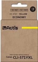 Rašalinio spausdintuvo kasetė Actis Cartridge For Canon KC-571 Yellow