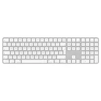 Apple Magic Keyboard MXK73RS/A, su Touch ID, Rusų Išdėstymas, Balta (White)