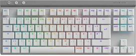 balta klaviatura - Logitech G515 TKL GL Tactile, belaidė, balta (White) - 1 nuotrauka