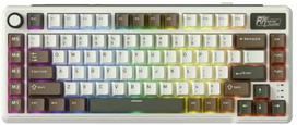 Royal Kludge L75 RGB Palm Žalias (Green) belaidė klaviatūra, 75%, Hot-swap, Creamy switches