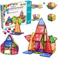 montessori zaislai - WOOPIE Magnetiniai konstruktoriai Montessori 3D, 28 vnt. - 1 nuotrauka
