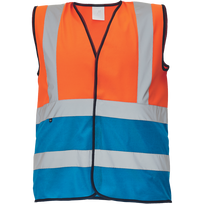 Liemenė universalus Cerva Lynx Duo HV, mėlyna/oranžinė, L dydis