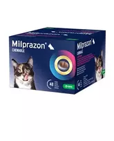 Milprazon Chewable tabletės nuo kirminų katėms, 2 kg ir daugiau, 1 tabl.