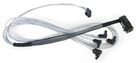 Adaptec Cable Mini SAS HD to 4x SATA 0.8m