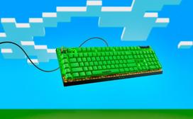 Razer BlackWidow V4 X | Gaming keyboard | Wired | US | Minecraft Edition | Razer Green Mechanical Switches (Clicky) | RZ03-04704100-R3M1