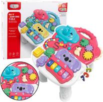 LEAN Toys Edukacinis interaktyvus muzikinis stalas rožinis (Pink) 22827