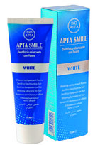 BIOAPTAAPTA SMILE, šviesinamoji dantų pasta su žolelių aliejais ir ekstraktais, 75 ml - Atgauk 20%