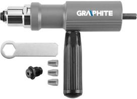 Graphite Adapteris aklinėms kniedėms (modelis: 58G001)