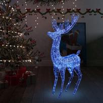 vidaXL Kalėdinė dekoracija elnias, mėlyna (Blue), 180 cm, akrilas, 250LED, XXL