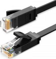 Ugreen NW102 Plokščias tinklo laidas RJ45, Cat.6, UTP, 8m Juodas (Black)