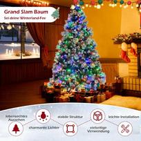 balta eglute - Bonideco Select Dirbtinė LED eglė 125x215cm., žalios/baltos spalvos - Atgauk 20% - 1 nuotrauka