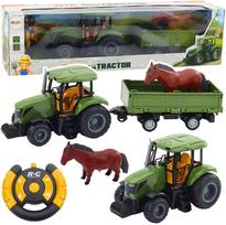 Lean Toys RC traktorius su priekaba ir arklio figūrėle 25000