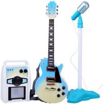Jokomisiada Elektrinė gitara su mikrofonu ir stiprintuvu vaikams karaoke IN0171