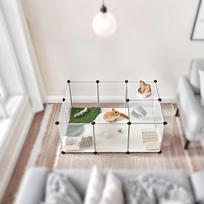 Songmics Lauko aptvaras, žaidimų aikštelė, 125 x 63 x 42 cm, Balta (White)