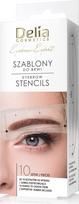 DELIA Eyebrow Stencils antakių šablonai, 10 vnt.