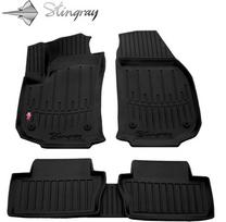 Guminiai kilimėliai 3D Stingray OPEL Zafira B 2005-2011, 5 vnt. Juodas (Black)