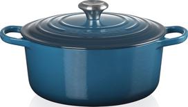 Le Creuset Ketaus puodas apvalus Ø26 cm, 5.3 l, Mėlynas (Blue)