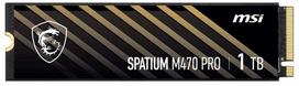 ssd 1tb diskas - MSI SPATIUM M470 PRO 1TB M.2 PCIe Gen4 NVMe - 1 nuotrauka