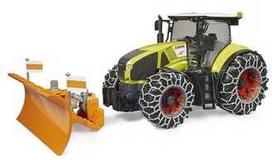 BRUDER Claas Axion 950 traktorius su sniego plūgu, 03018