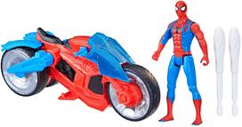 spider man figures - Rinkinys Hasbro Spiderman Web Blast Cycle F6899, 10 cm, mėlyna/raudona - 1 nuotrauka