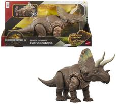 Žaislinė figūrėlė Mattel Jurassic World Gigantic Thrashers Eotriceratops JGB93, 35 cm, ruda
