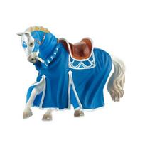 Žaislinė figūrėlė Medieval Horse, 14.5 cm, mėlyna/balta