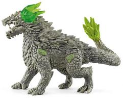 Žaislinė figūrėlė Schleich Eldrador Creatures Stone Dragon 70149, 17.5 cm, žalia/pilka