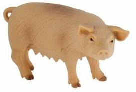 Žaislinė figūrėlė, kiaulė Bullyland Sow, 10.2 cm, rožinė