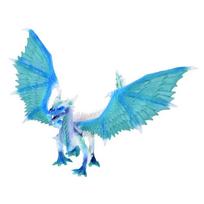 Žaislinė figūrėlė, drakonas ZA5017, 20 cm, mėlyna/balta/žalia