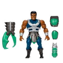 Žaislinė figūrėlė, su priedais Mattel Masters Of The Universe Turtles Of Grayskull Clamp Champ, 14 cm, mėlyna/ruda/žalia
