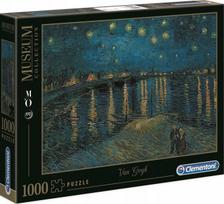 Clementoni Dėlionė 1000 vnt. Vincentas van Gogas: Žvaigždėta naktis virš Ronos 37089