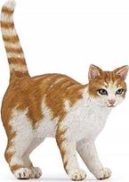 Žaislinė figūrėlė Papo Red Cat 427548, 5 cm, balta/oranžinė
