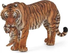 Žaislinė figūrėlė Papo Tigress With Cub 401085, 14.5 cm, ruda