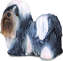 Žaislinė figūrėlė Collecta Shih Tzu 88195, 3 cm, balta/juoda